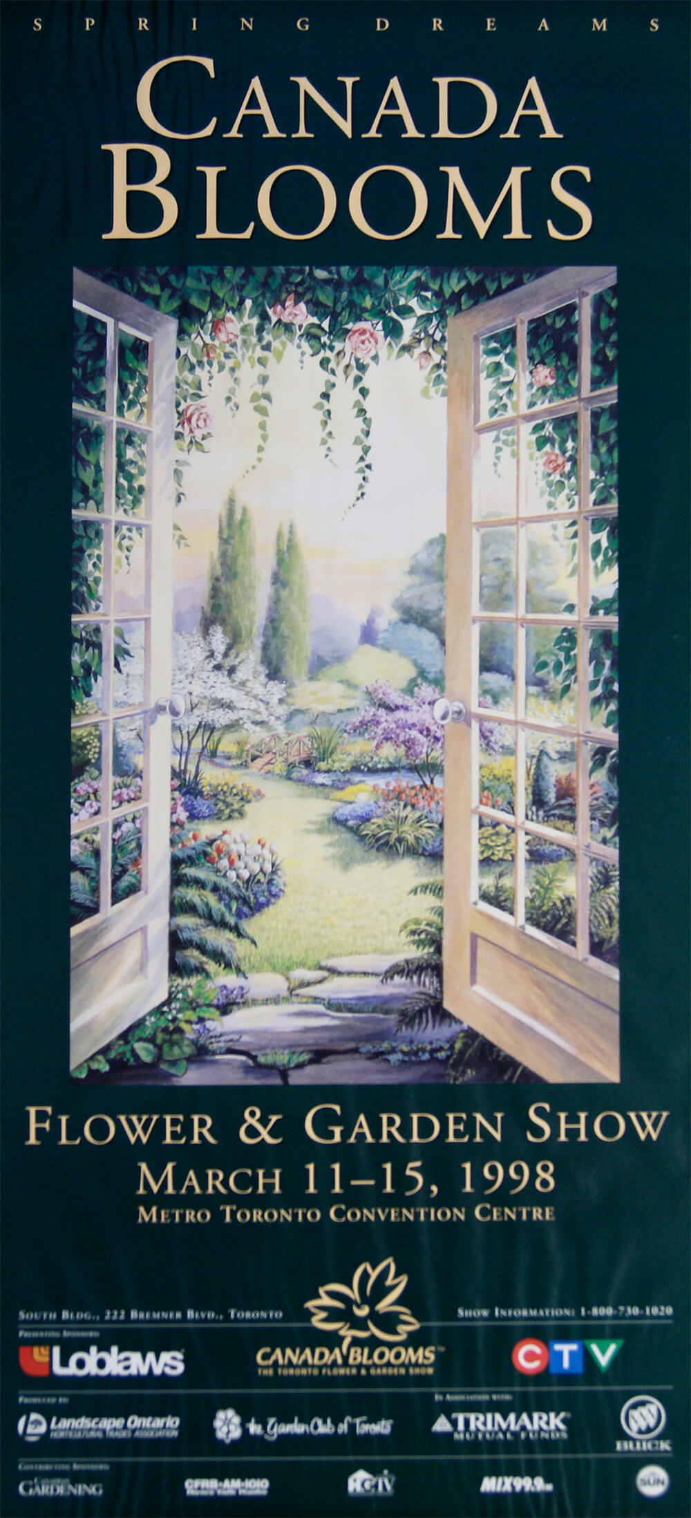 canada blooms flower show poster 1998